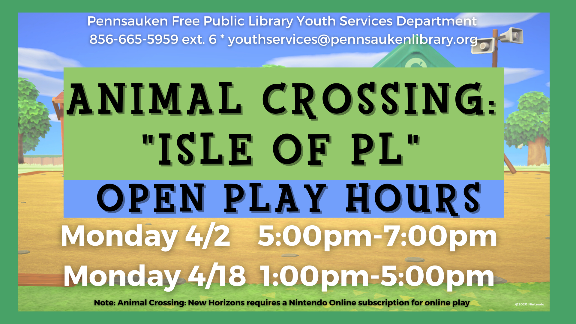 Animal Crossing Open Play