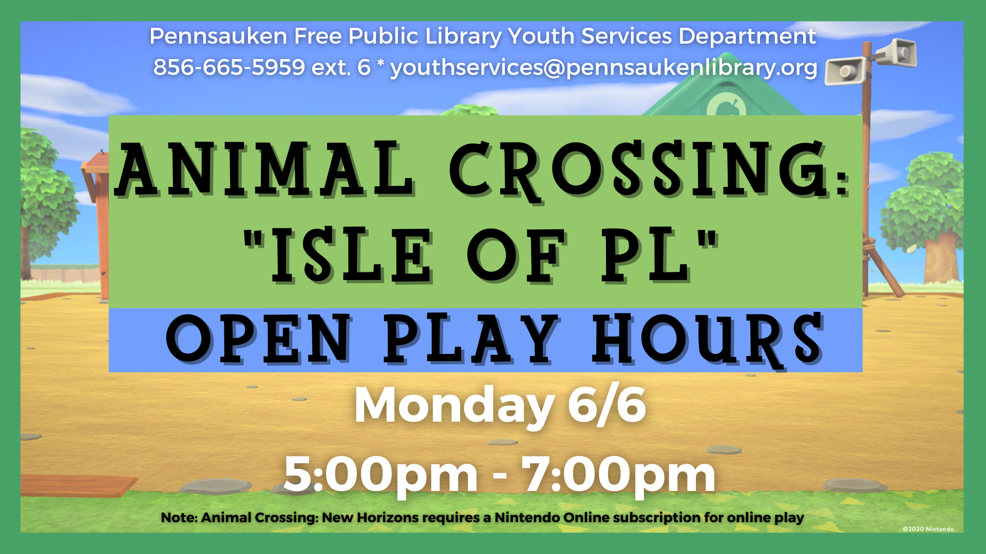 Animal Crossing Open Play