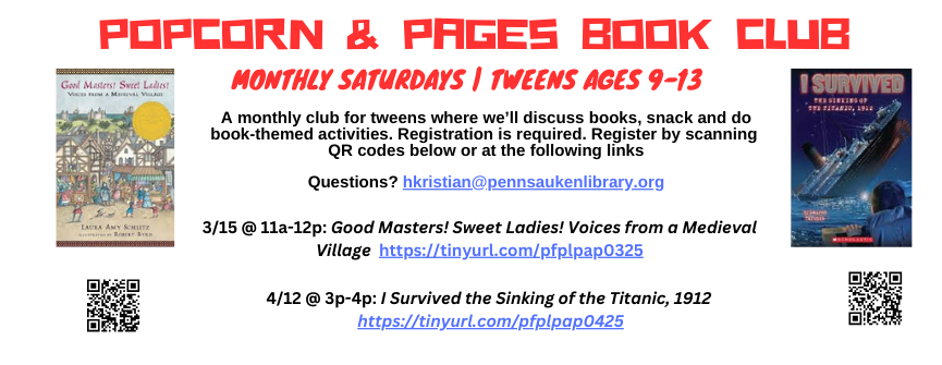 Popcorn & Pages Tween Book Club